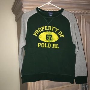 Polo crew neck sweatshirt